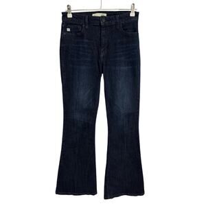 Signature Twenty Four Women's 27 Dark Wash Flared Sexy Cowgirl Bootcut Jeans